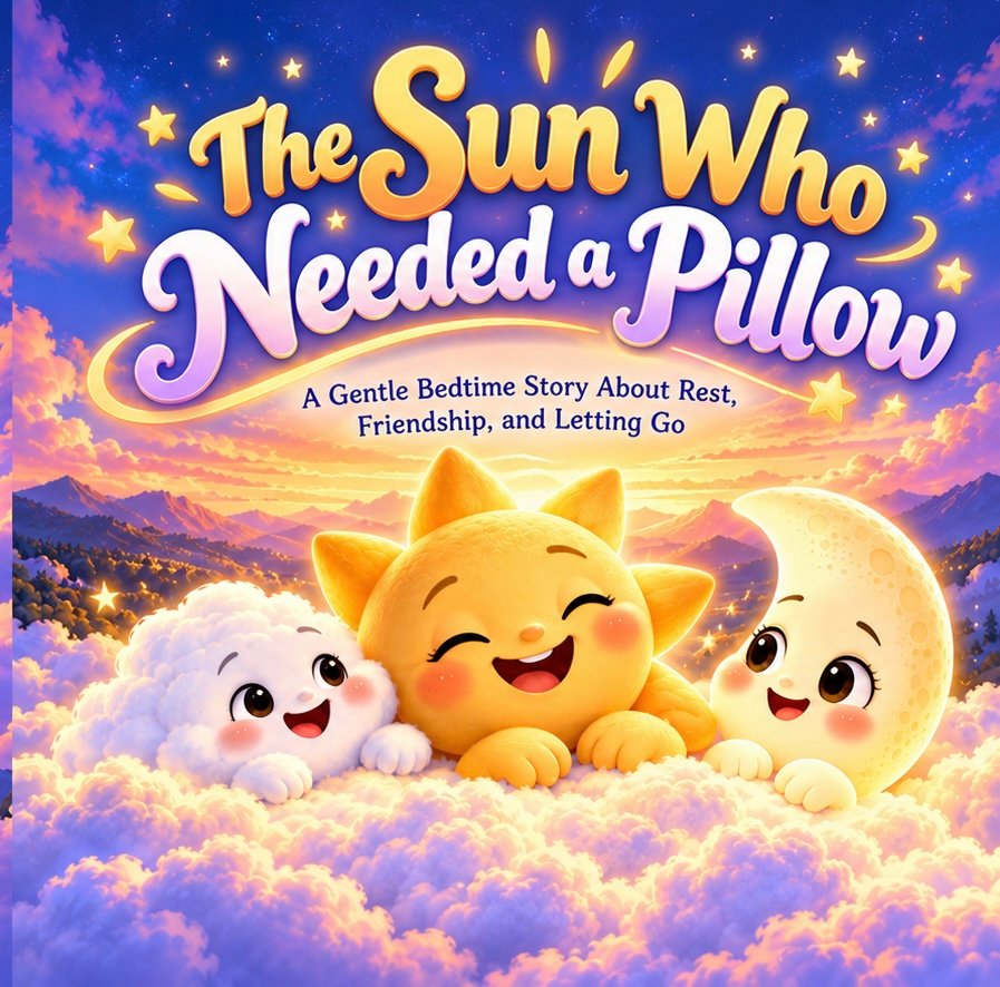 The Sun Who Needed a Pillow: A Gentle Bedtime Story About Rest, Friendship, and Letting Go