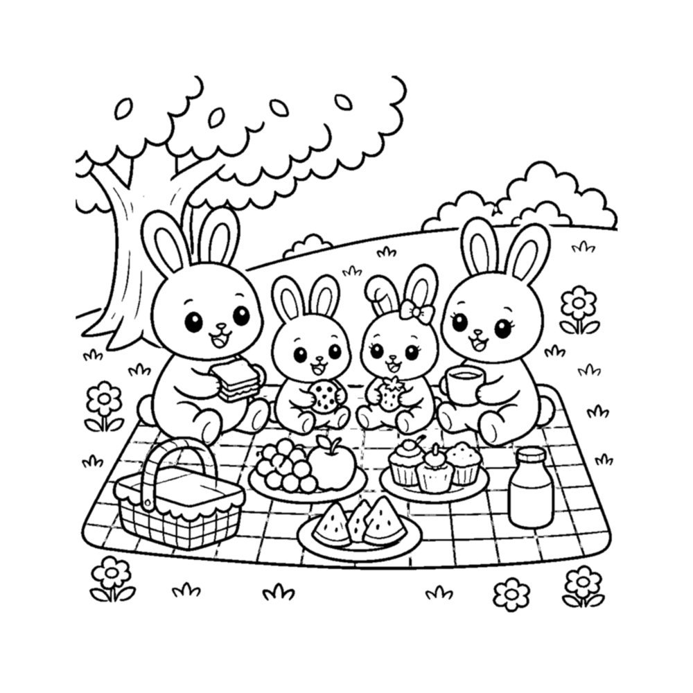 Cute and Cozy Scenes Coloring Book for Stress Relief and Relaxation interior sample 3